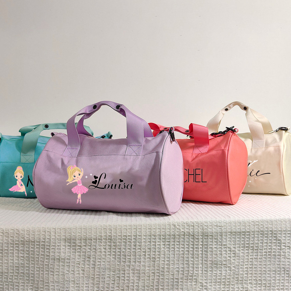 Personalized Ballerina Water Proof Duffle Dance Bag