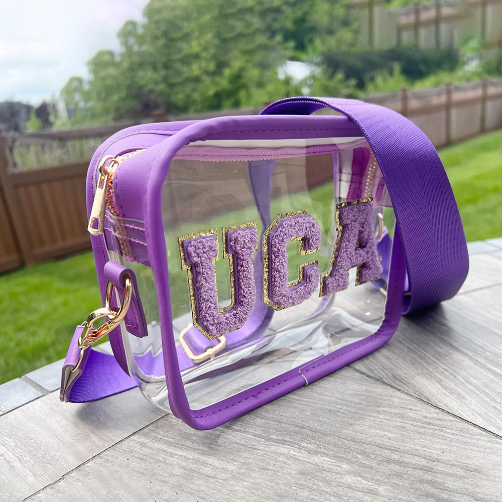 Personalized PVC Kid Chenille Patch Crossbody Bag