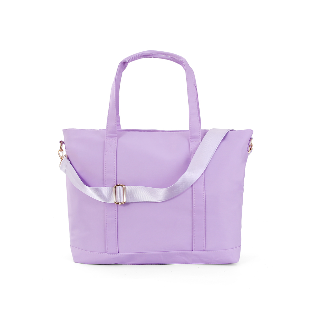 Personalized Chenille Letter Tote Bag With Shoulder Strap