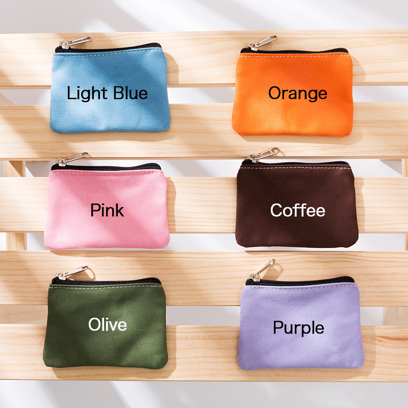 Personalized Name Kids Cute Zip Money Purse