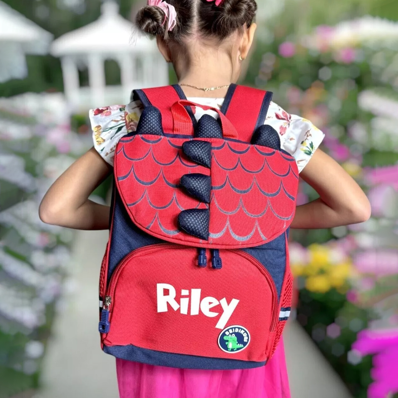 Personalized Cute Dinosaur School Backpack