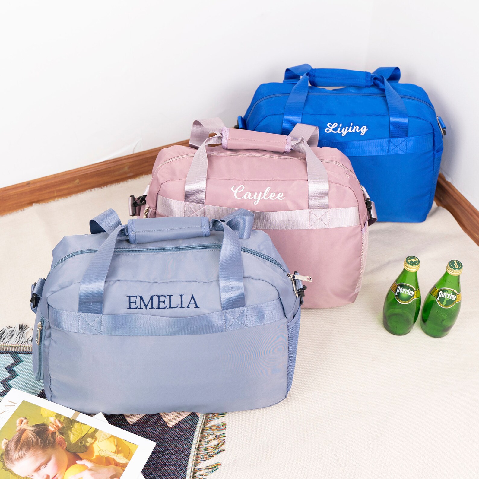 Personalized Embroidery Oxford Fabric Duffle Bag