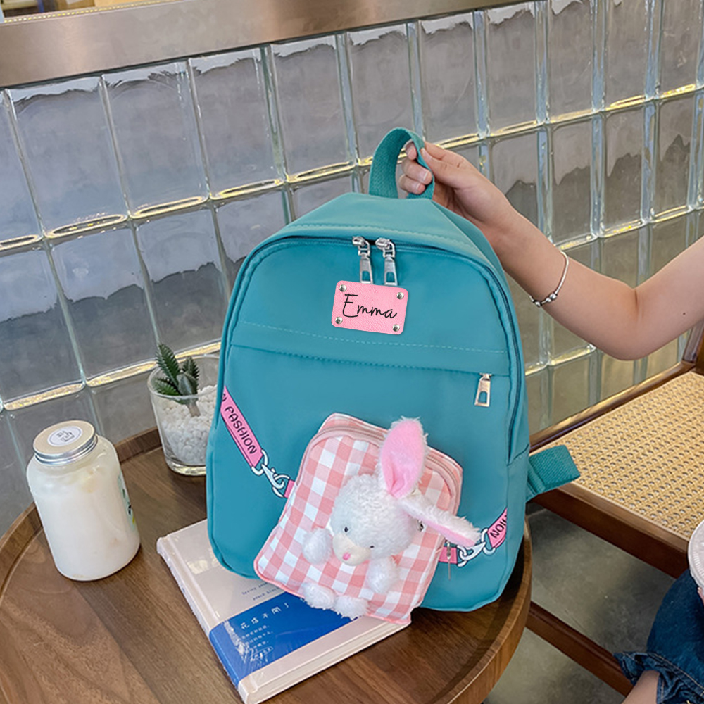 Personalized Kids Lovely Bunny School Backpack