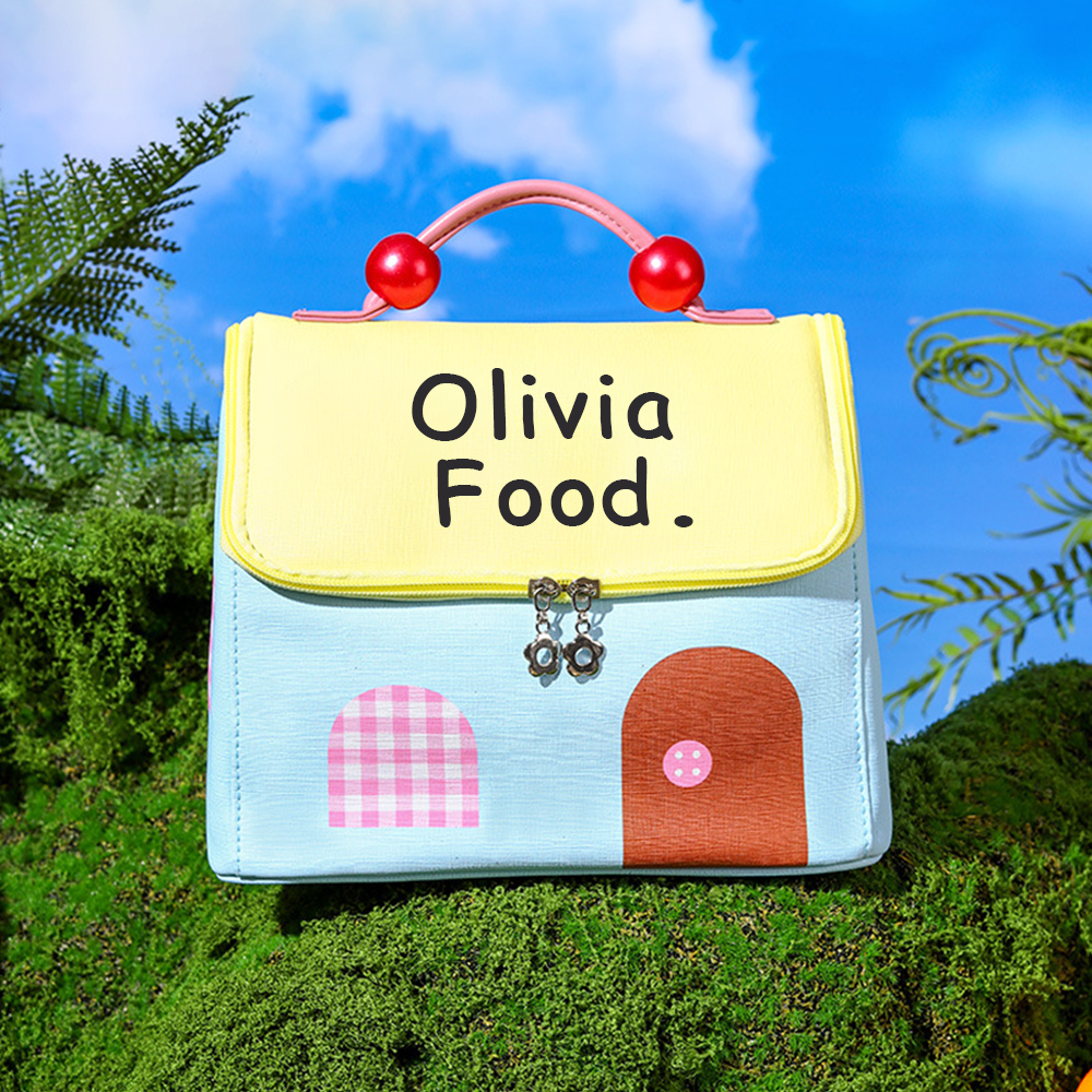 Personalized Cute House Shape Lunch Bag