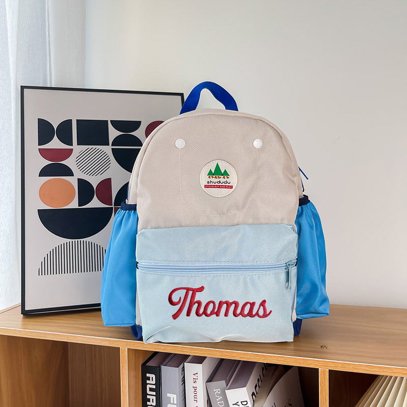 Personalized Embroidery Kid Color Backpack