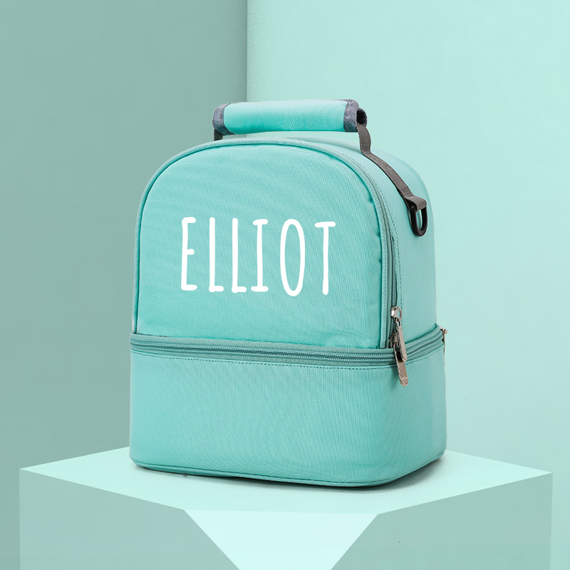 Personalized Name Color Kids Lunch Backpack