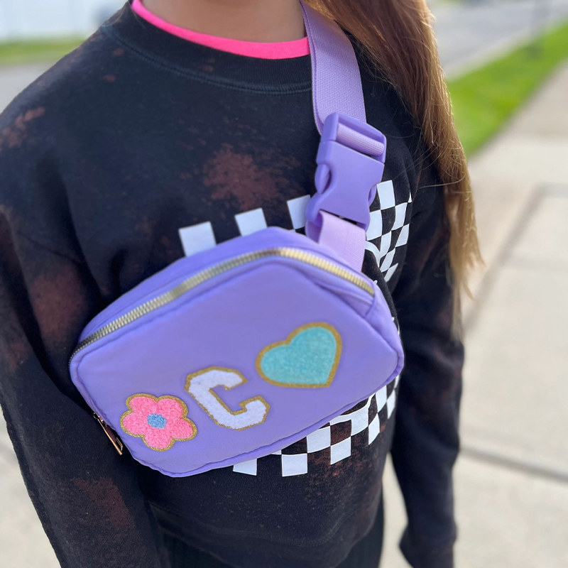 Personalized Varsity Letter Nylon Fanny Pack