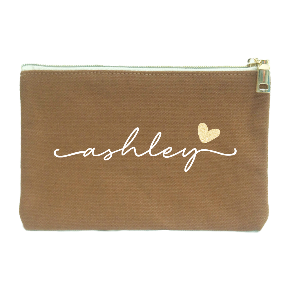 Personalized Multicolor Canvas Portable Makeup Bags