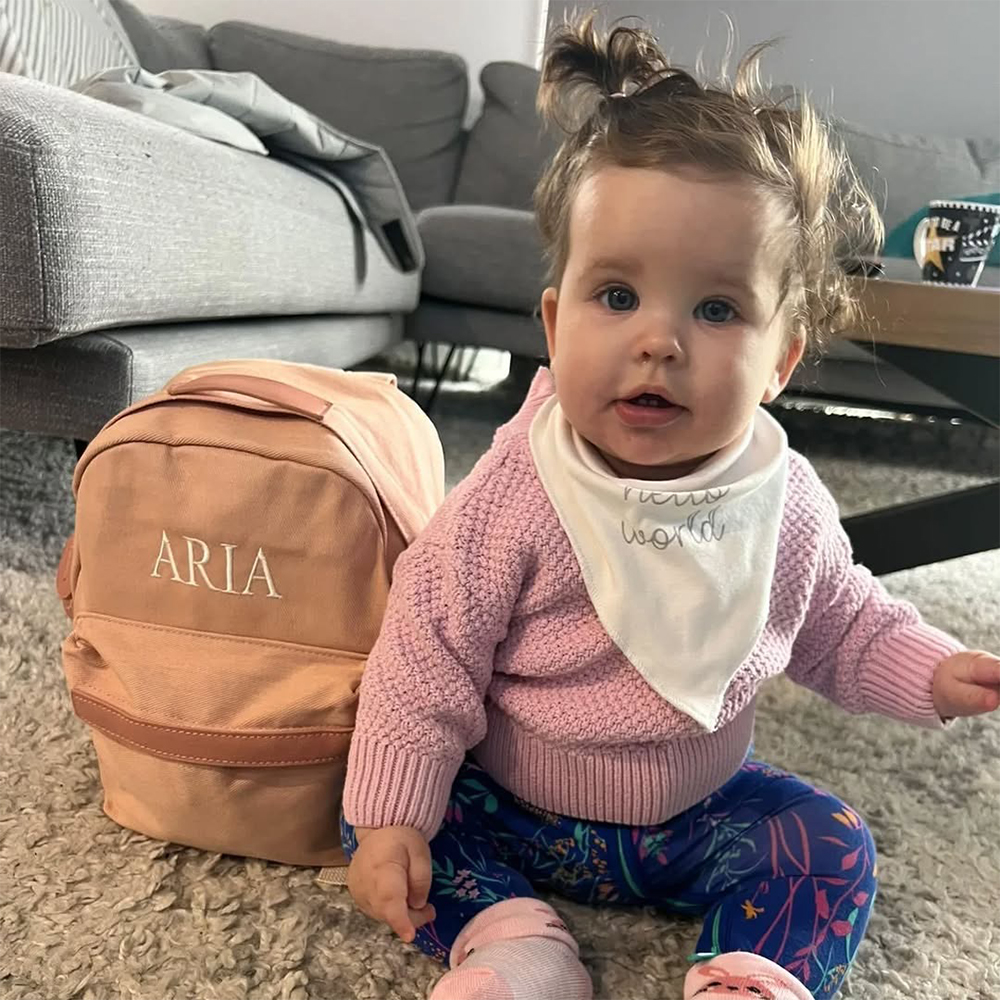 Personalized Embroidery Kids Classic Canvas Backpack