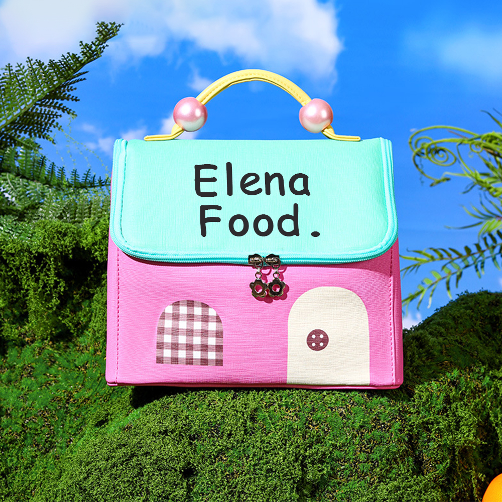 Personalized Cute House Shape Lunch Bag