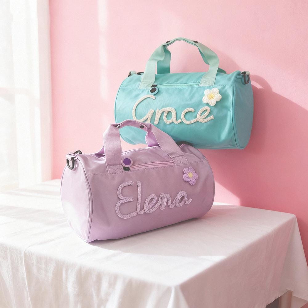 Personalized Hand-embroidery Water Proof Duffle Dance Bag
