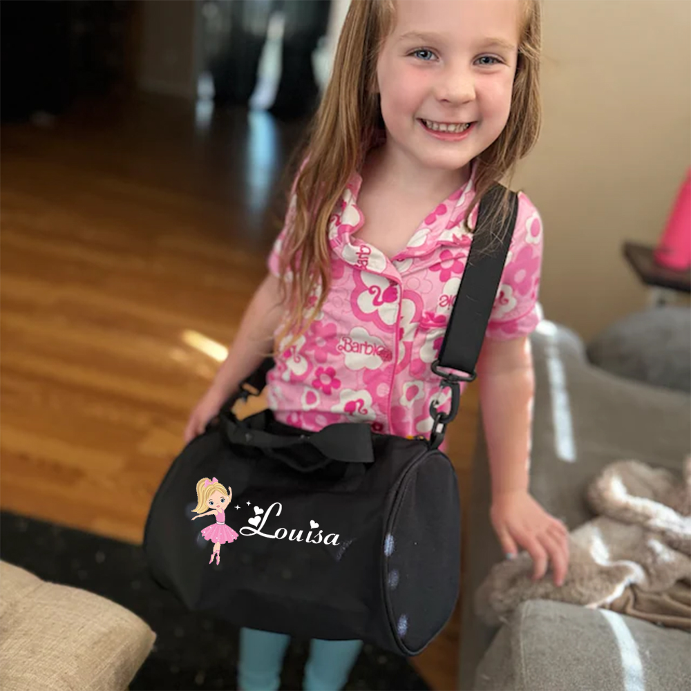 Personalized Ballerina Water Proof Duffle Dance Bag