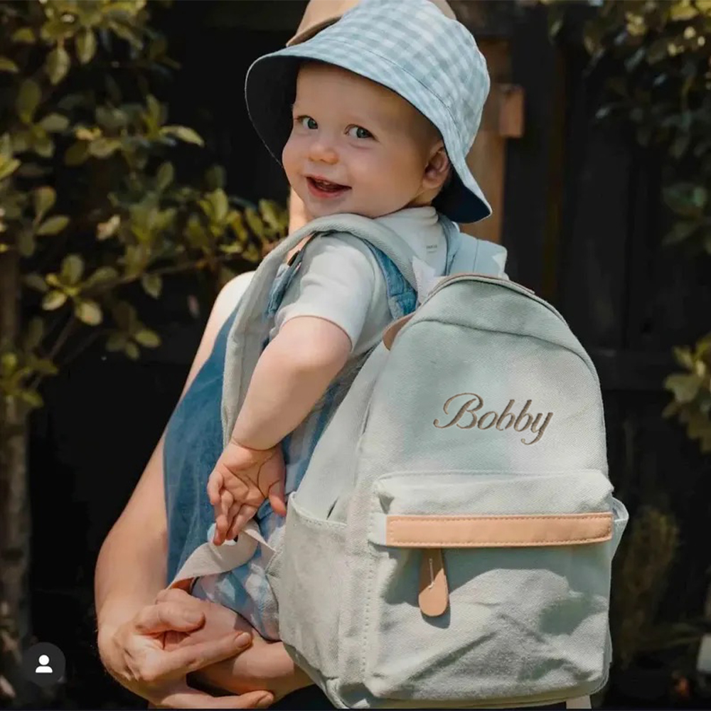Personalized Embroidery Kids Classic Canvas Backpack