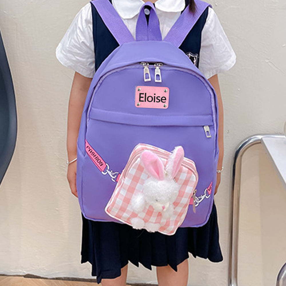 Personalized Kids Lovely Bunny School Backpack