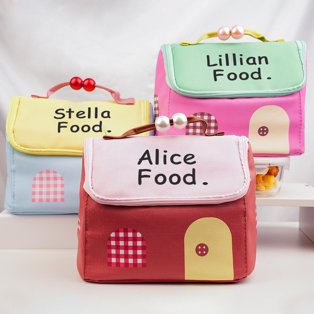 Personalized Cute House Shape Lunch Bag