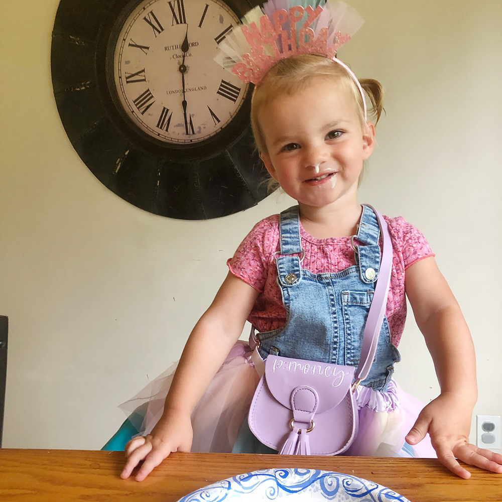 Personalized Embroidery Girls Color Tassel Purse