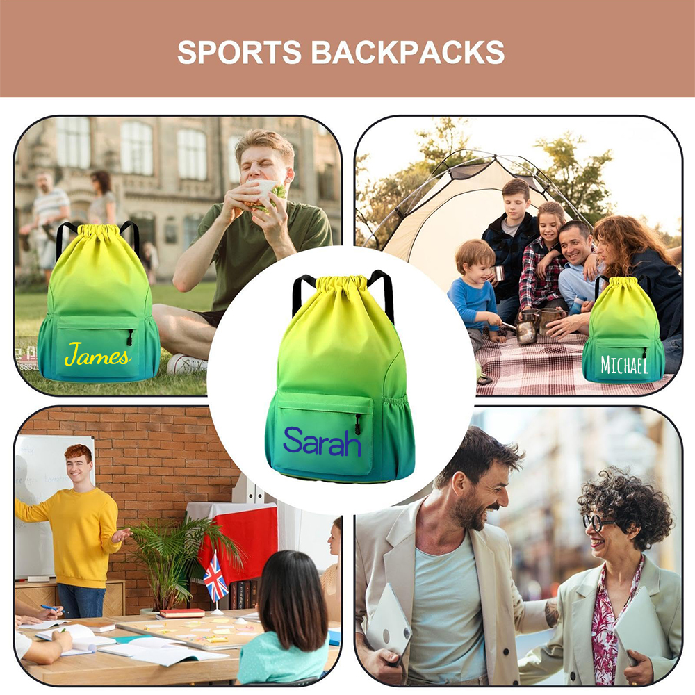 Personalized Colorful Waterproof Oxford Gym Backpack