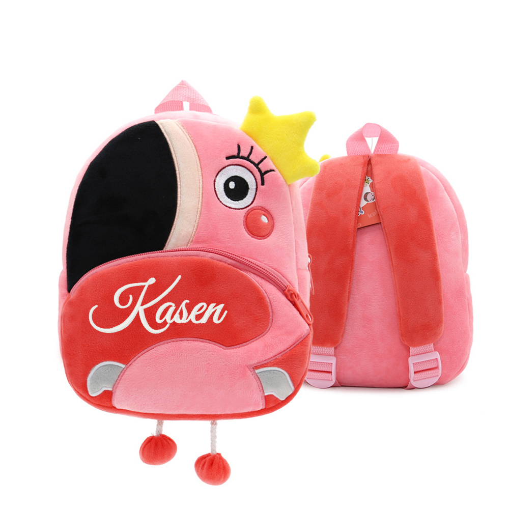 Personalized Embroidery Cartoon Animals Backpack