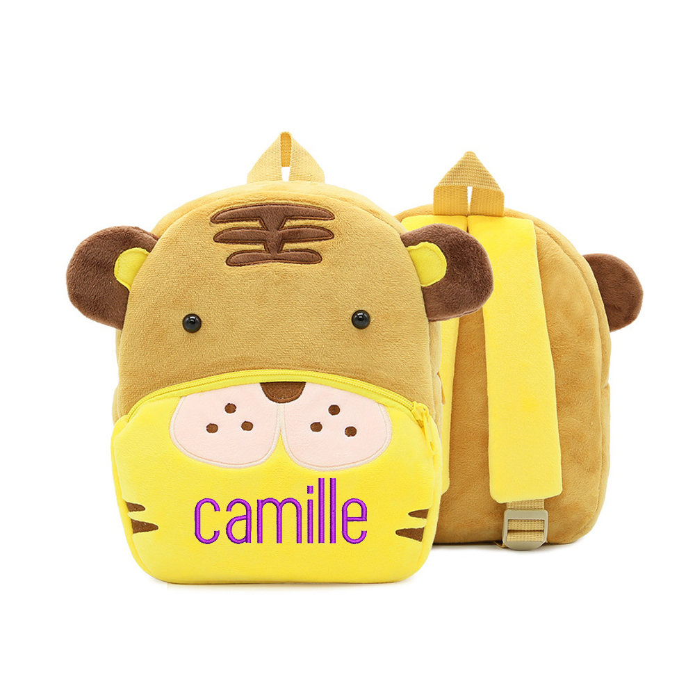 Personalized Embroidery Cartoon Animals Backpack