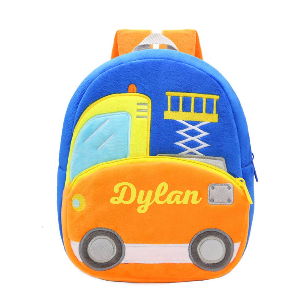 Personalized Kid's Engineering Vehicle series backpack | DGBag01