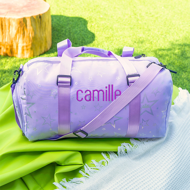 Personalized Embroidery Star Oxford Fabric Duffle Bag