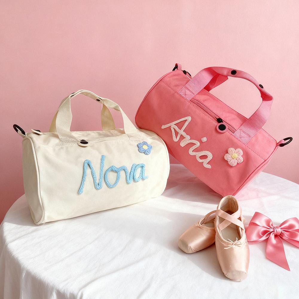 Personalized Hand-embroidery Water Proof Duffle Dance Bag