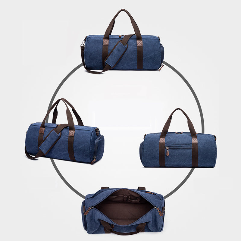 Personalized Embroidered Canvas Duffel Bag