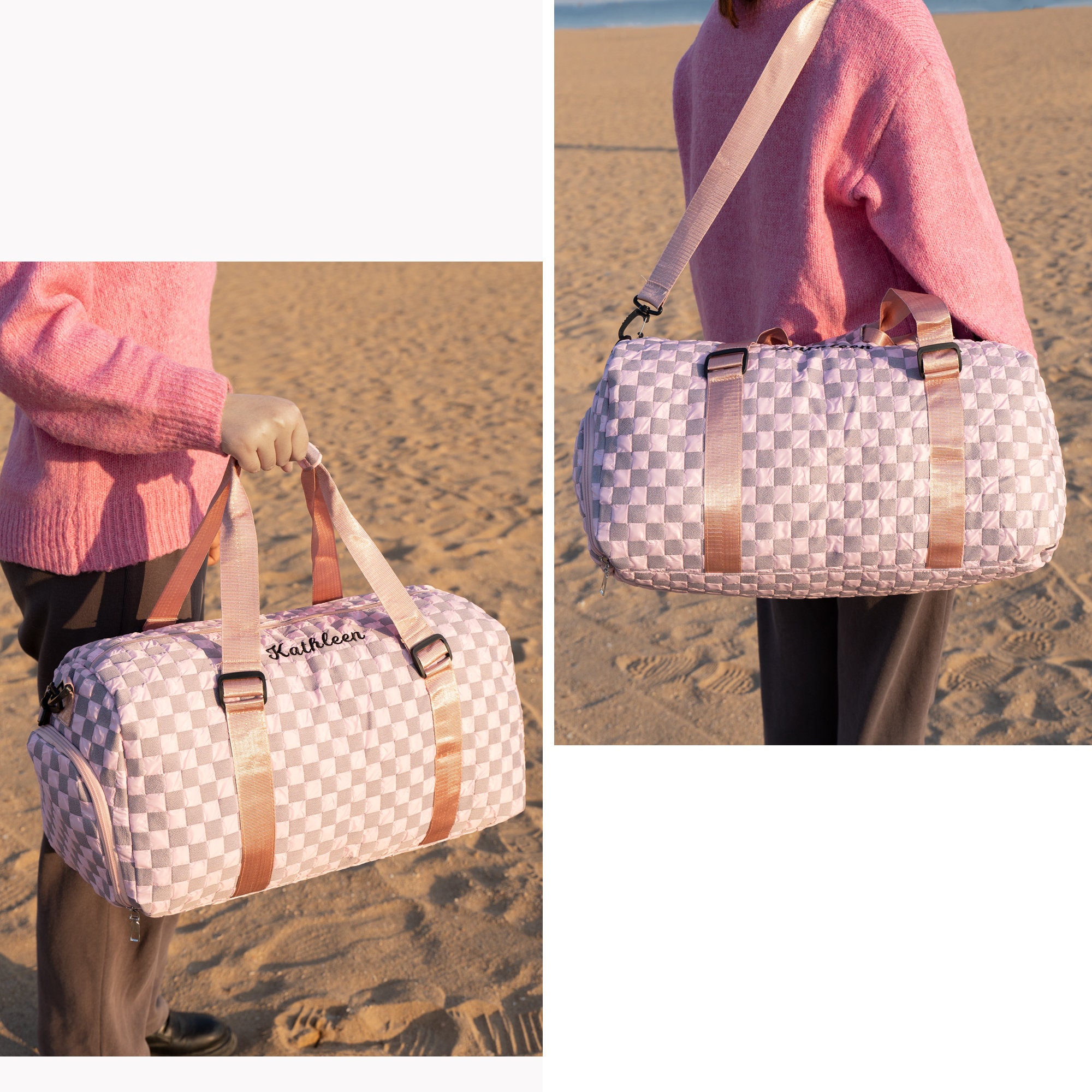 Personalized Embroidery Oxford Fabric Duffle Bag