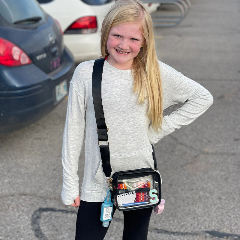 Personalized PVC Kid Chenille Patch Crossbody Bag