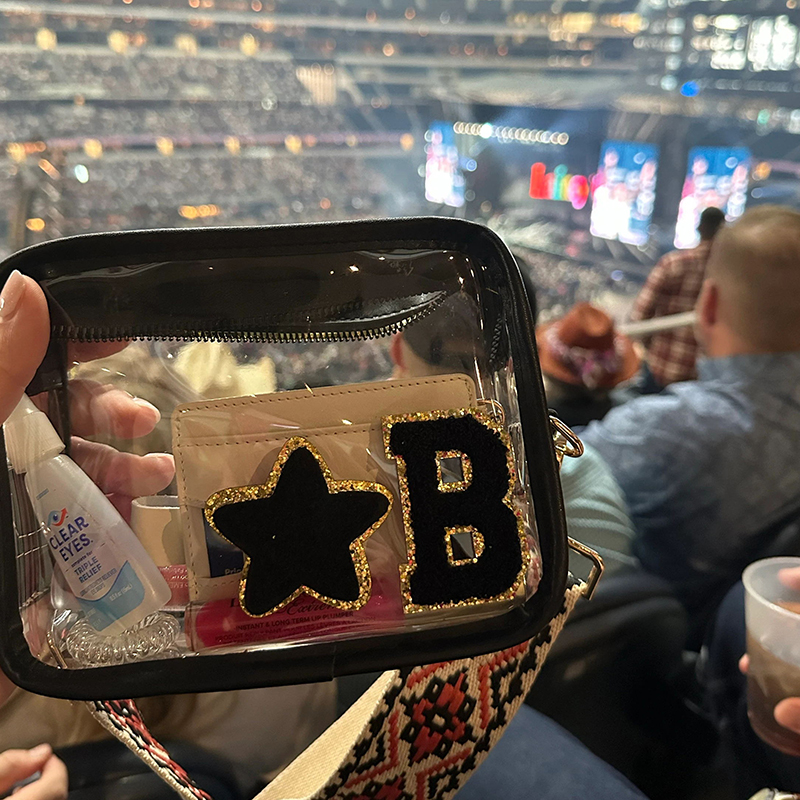 Personalized PVC Kid Chenille Patch Crossbody Bag