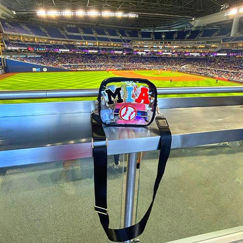 Personalized PVC Kid Chenille Patch Crossbody Bag