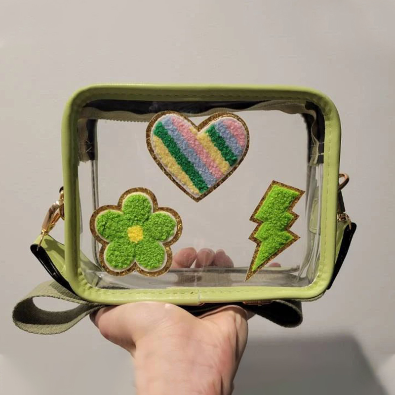 Personalized PVC Kid Chenille Patch Crossbody Bag