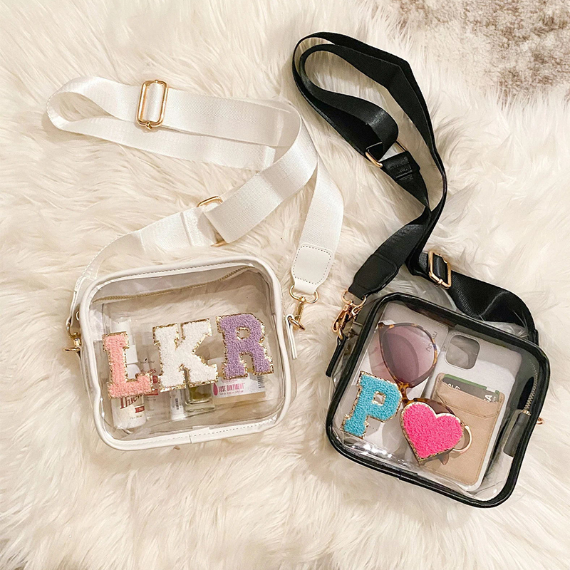 Personalized PVC Kid Chenille Patch Crossbody Bag