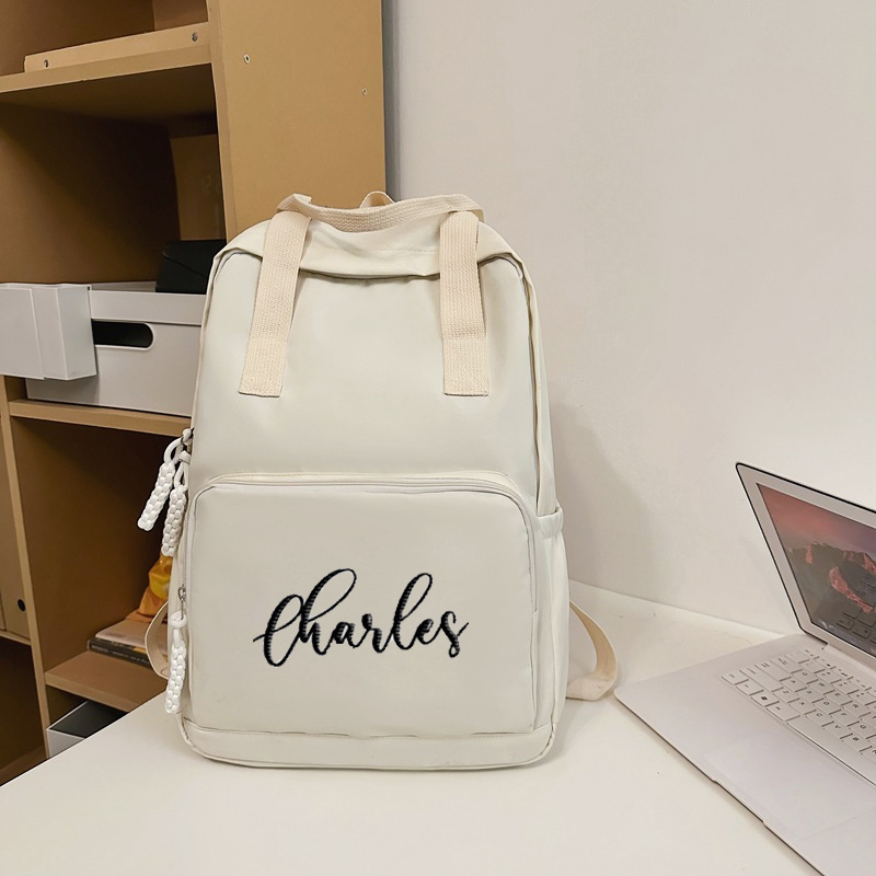 Personalized Embroidery Kid Oxford Fabric Backpack