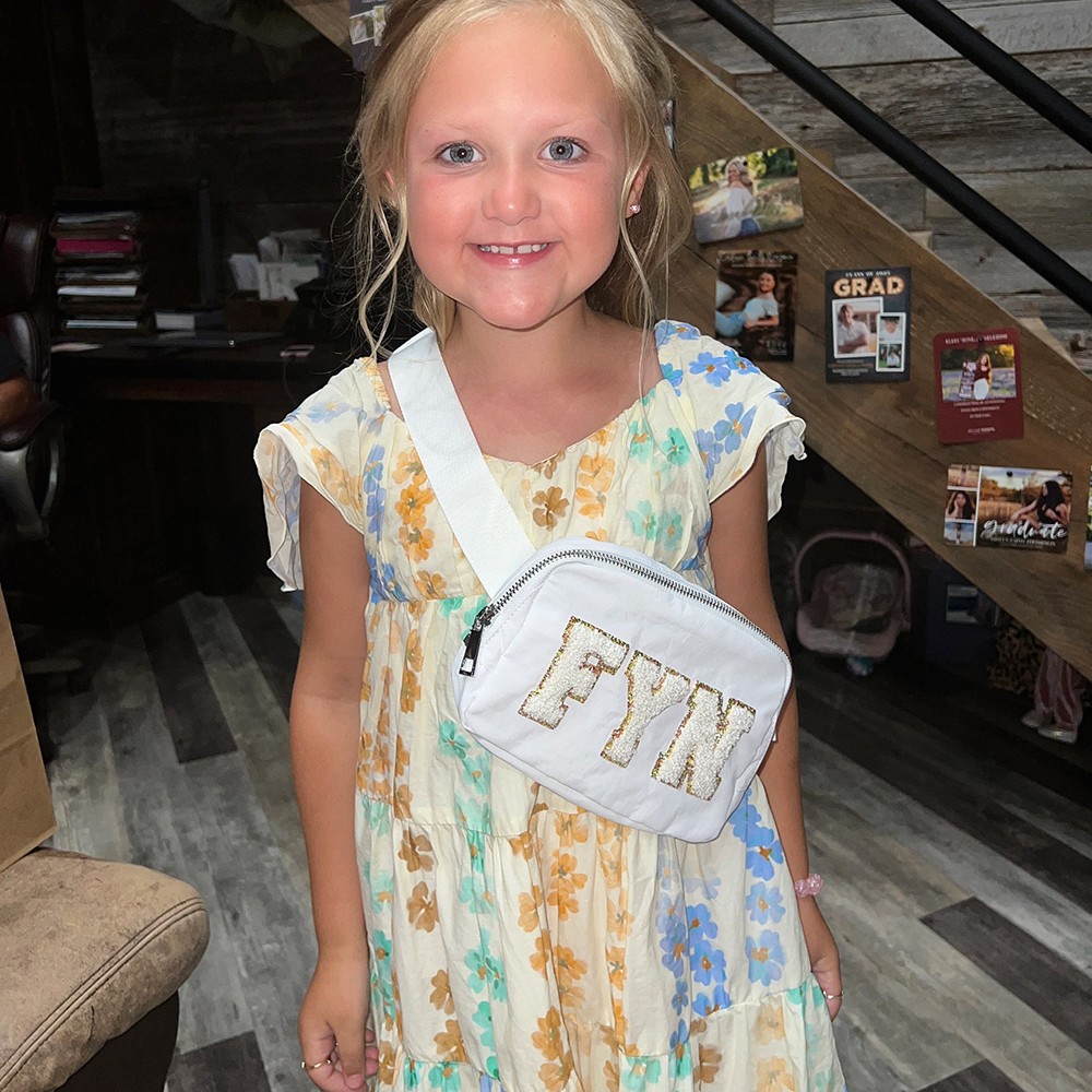 Personalized Cute Chenille Patch Fanny Pack