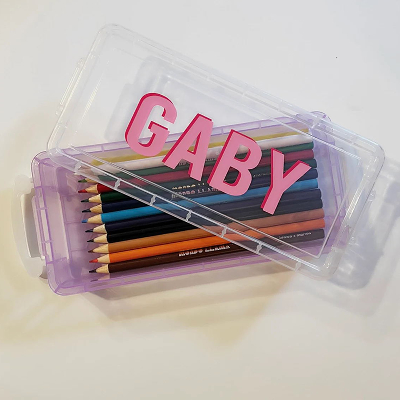 Personalized Kids Crayon Pencil Case (Colored Pencils Included) 