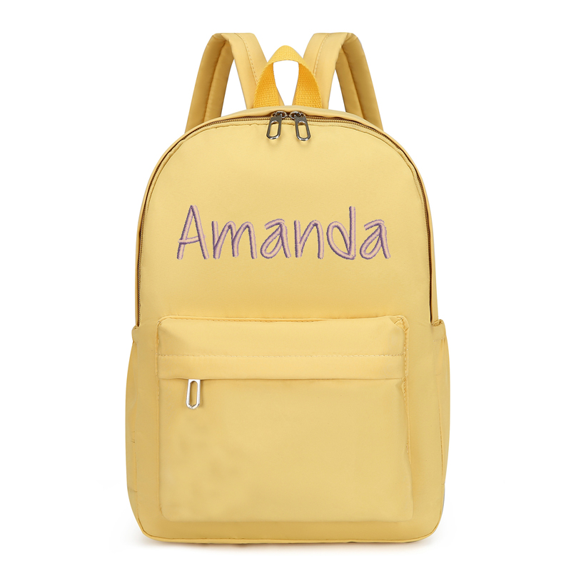 Personalized Embroidery Kids Color School Backpack