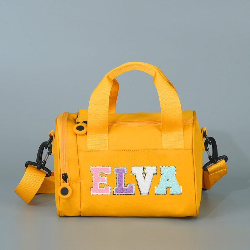 Personalized Chenille Letter Water Proof Duffle Dance Bag