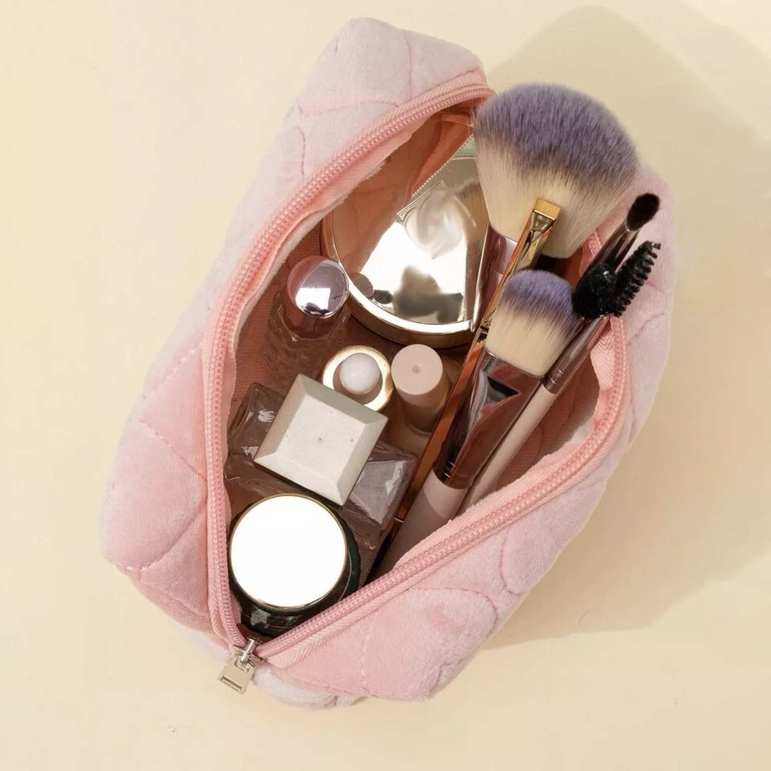 Personalized Chenille Letter Fluffy Storage Bag