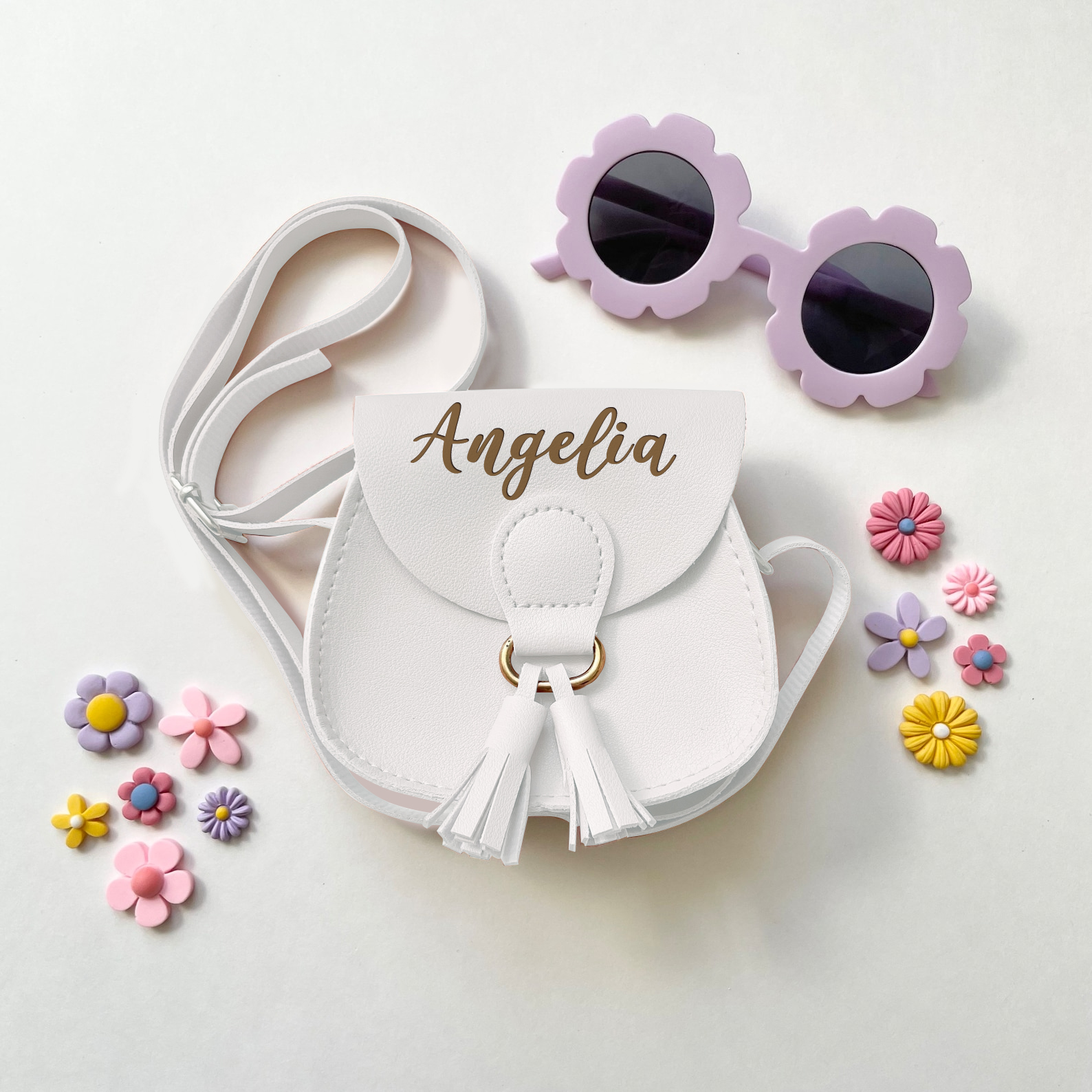 Personalized Girls Color Tassel Purse | CWPack11