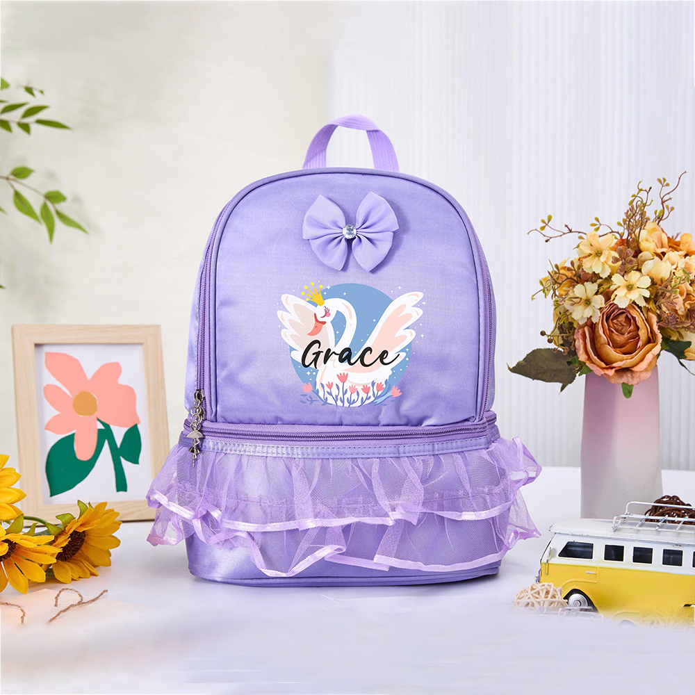 Personalized Kids Cute Ballet Dancer Backpack