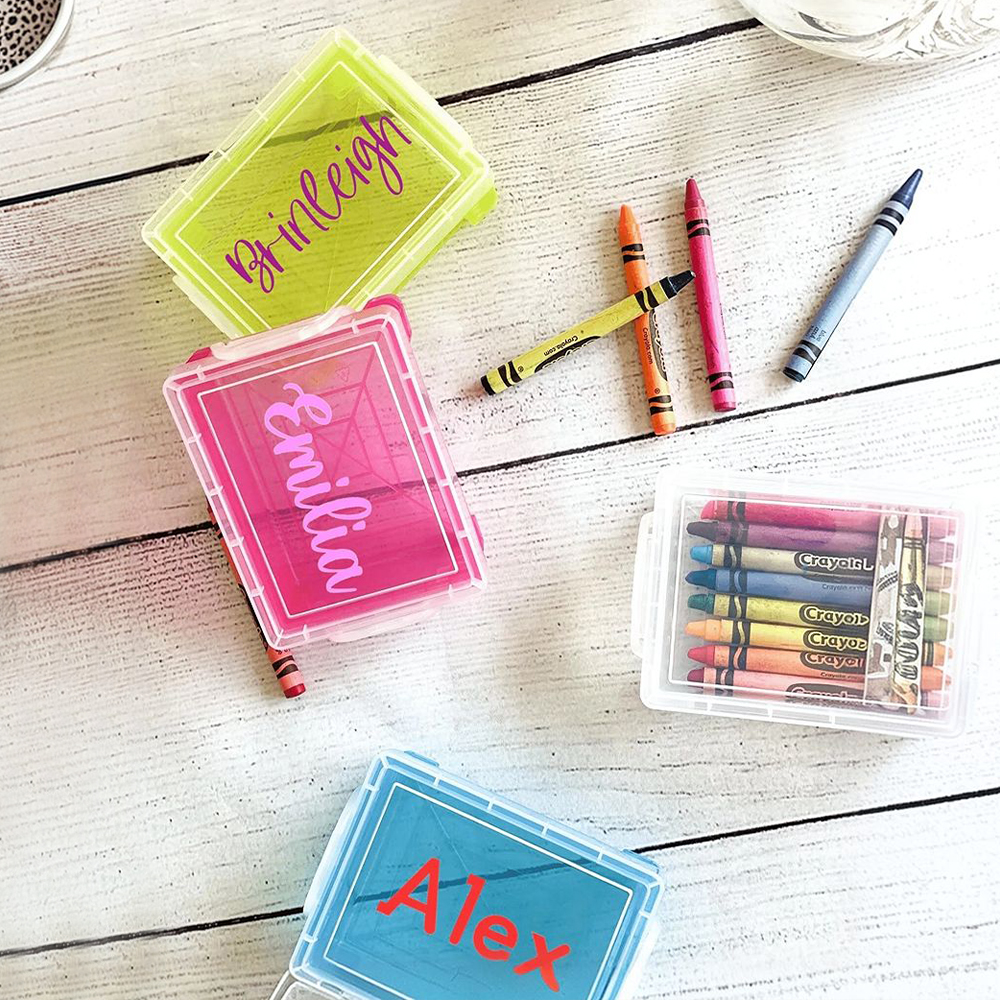 Personalized Kids Name Colourful Crayon Holder