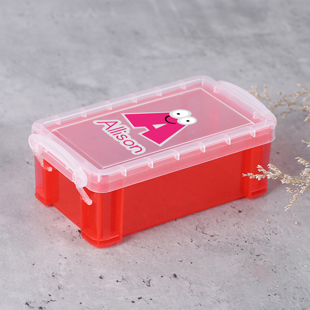 Personalized Original Lovely Monogram Crayon Box