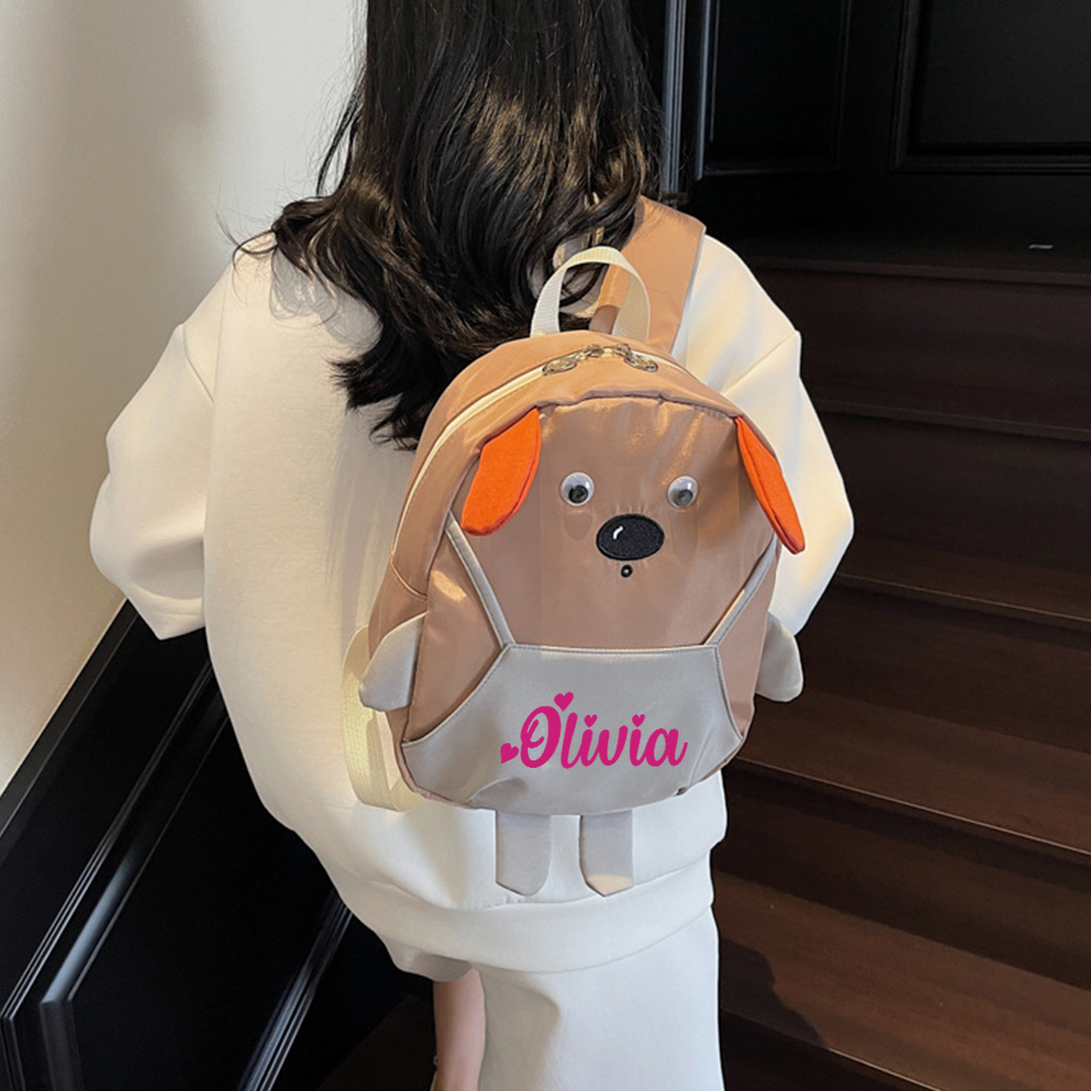 Personalized Cute Puppy Toddler Backpack