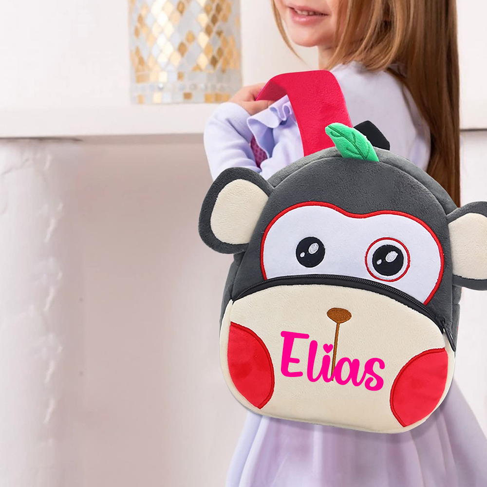 Personalized Cute Monkey Animals Toddler Backpack