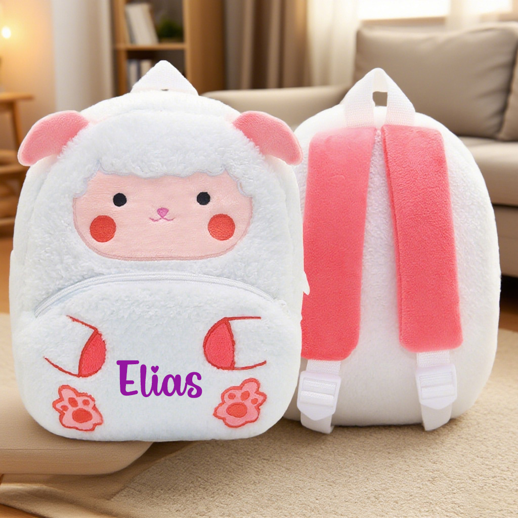 Personalized Cute Lamb Animals Toddler Backpack