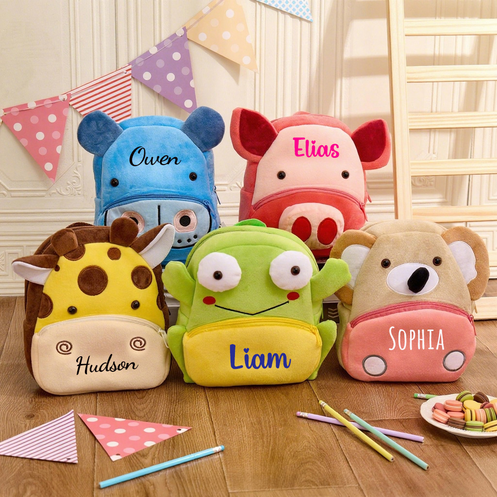 Personalized Cute Giraffe Animals Toddler Backpack