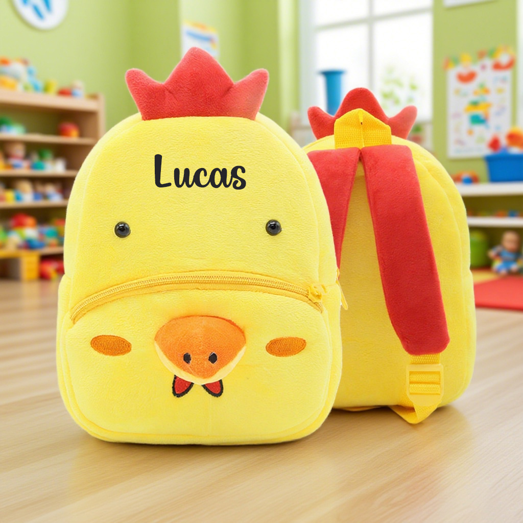 Personalized Cute Rooster Animals Toddler Backpack