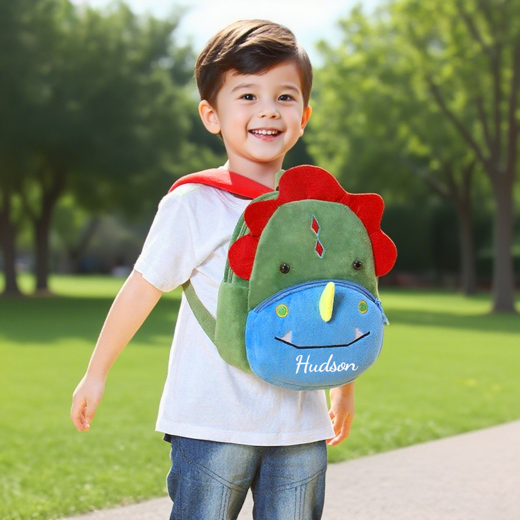 Personalized Cute Color Dinosaur Animals Toddler Backpack