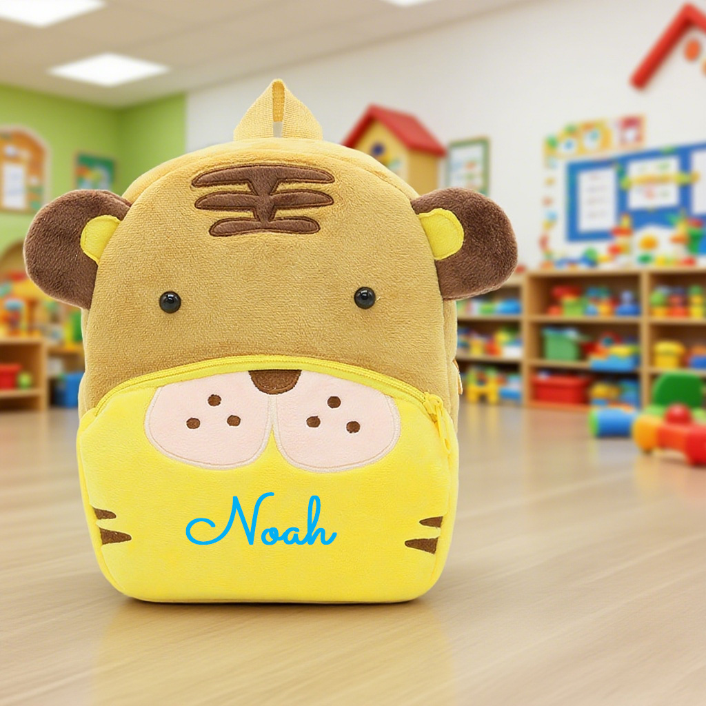 Personalized Cute Tiger Animals Toddler Backpack